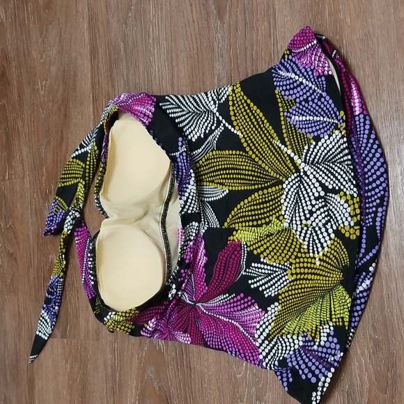 (18) Upstream Tropical Halter Coastal Ocean Beach Swimwear Swim Water Resortwear - Picture 10 of 10